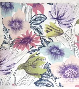 Macy's Style & Co. Euro Sham Pair / Set of 2 Floral Flowers Butterflies Pastel - Picture 1 of 12