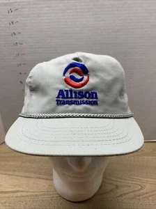 Allison Transmission Hat Cap Snap Back Gray Embroidered Logo ViTG Rope USA Mens - Bild 1 von 9