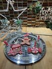 FAB CANDY CANE STYLE SET OF CHRISTMAS DECORATIONS GINGERBREAD TRAIN & SWEET  X 3