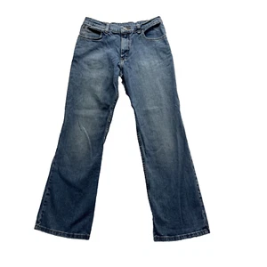 Wrangler Jeans Boys size 16 Regular Straight Leg Blue Adjustable Waist - Picture 1 of 10