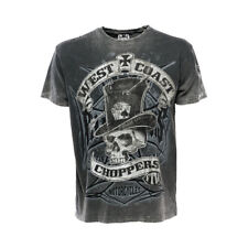 WEST COAST CHOPPERS CASH ONLY TEE BLACK/GREY T-SHIRT **BRAND NEW & IN STOCK**