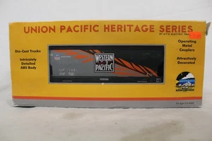 MTH Premier 20-97653 Western Pacific #15081 2 Bay Center flow Hopper Car 0 Scale - Picture 1 of 12