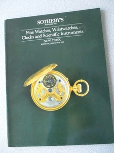 Sotheby's Fine Watches Wristwatches Clock Scientific Instruments January 14 1985 - Picture 1 of 6