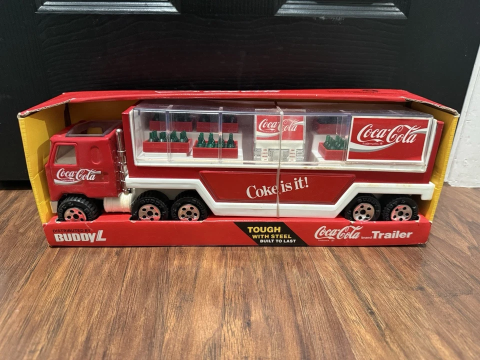 Camión y remolque Buddy-L Coca-Cola 1989 vintage nuevo en caja Foto 1 de 4