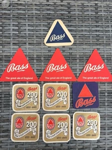 10 Bass Beer Mats - Picture 1 of 1