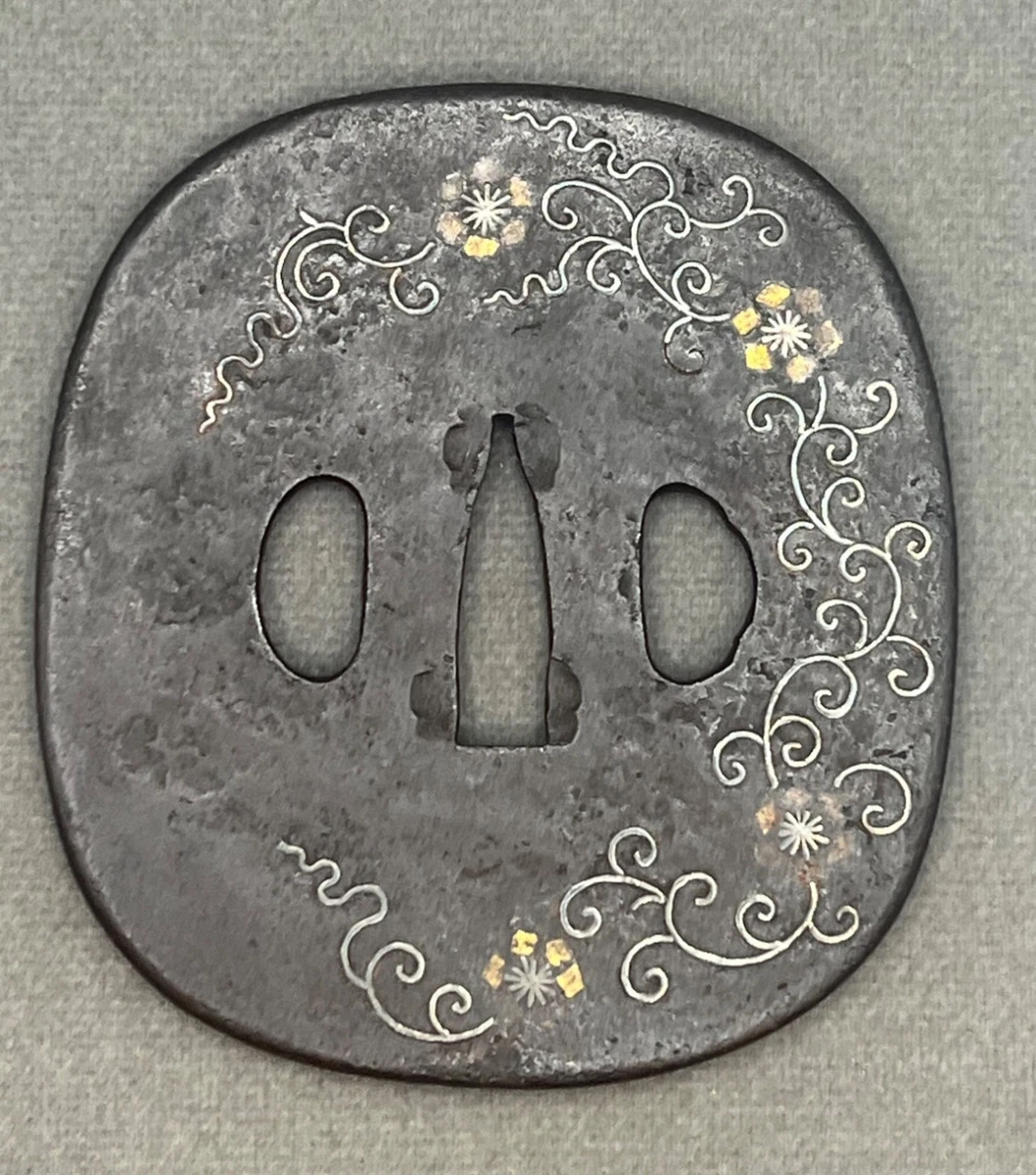 铁1800-1849 年日本刀镡| eBay