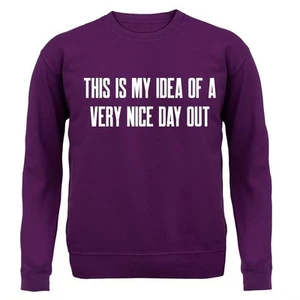 This Is My Idea Of A Very Nice Day Out - Kids Hoodie / Sweater - Barlow Funny - Picture 1 of 20