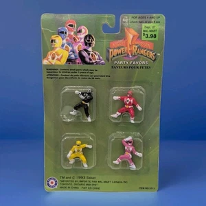 1993 Mighty Morphin Power Rangers Party Favors Mini Figures Sealed Vintage - Picture 1 of 4