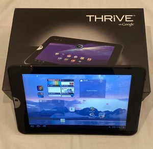Tablet Toshiba Thrive 10" Android Disco Duro 16 GB con Caja Original y Cables PROBADA - Imagen 1 de 15