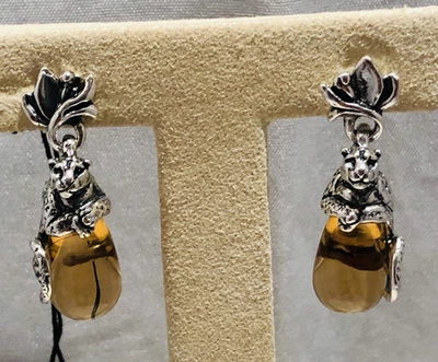 Giovanni Raspini Orecchini Goccia Leopardo-Gioielleria Ottaviani Roma dal 1894 - Immagine 1 di 4