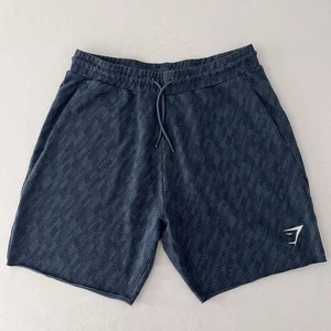 Gymshark Sweatshorts Fitnessstudio Sport Trainingskleidung Kordelzug gesticktes Logo - Bild 1 von 8