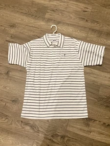 Vintage Lightning Bolt Polo Shirt Men's Large Stripe Surf Skate Beach - Picture 1 of 8