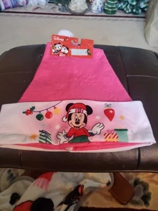 Cappello Babbo Natale Disney Minnie Mouse rosa Natale/Vacanze Nuovo con etichette♡♡ - Foto 1 di 3