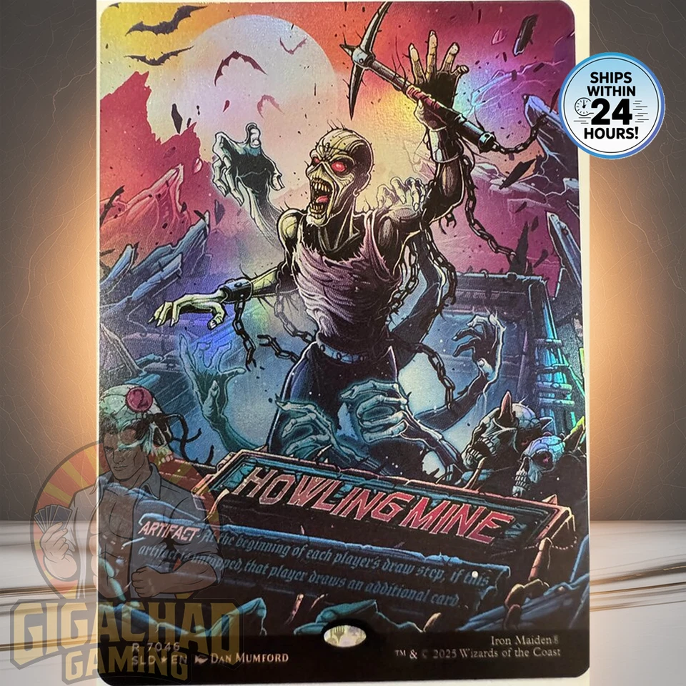 Howling Mine #7046 -  MTG (Iron Maiden Secret Lair Drop) - NON FOIL - Image 1 of 1