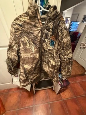 SIZE XL Realtree Rip Max-1 XT Camouflag Hooded Insulated Hunt Jacket WATERPROOF - Image 1 of 4