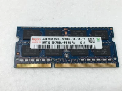 Hynix 4GB Laptop SODIMM 2Rx8 PC3L-12800S-11-11-F3 HMT351S6CFR8A-PB - Image 1 of 4