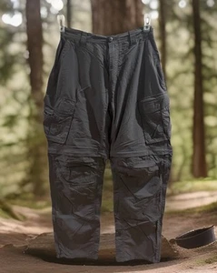 REI Men’s Zip-Off Convertible Cargo Hiking Pants Size M Army Green 30” L - Picture 1 of 12