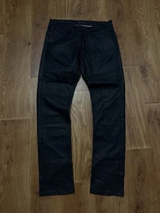 Belstaff Waxed Biker Pants Opium Pants Sz 31 - Picture 1 of 7