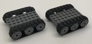 2 Lego kleine Panzer Trittbasen: vorgefertigte Gummiketten Starterset Räder - Bild 1 von 1