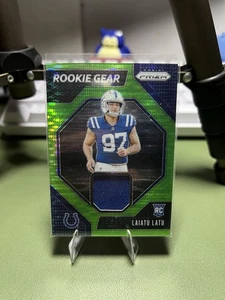 2024 Panini Prizm - Rookie Gear Laiatu Latu #RG-LLU Neon Green Pulsar Prizm... - Picture 1 of 2