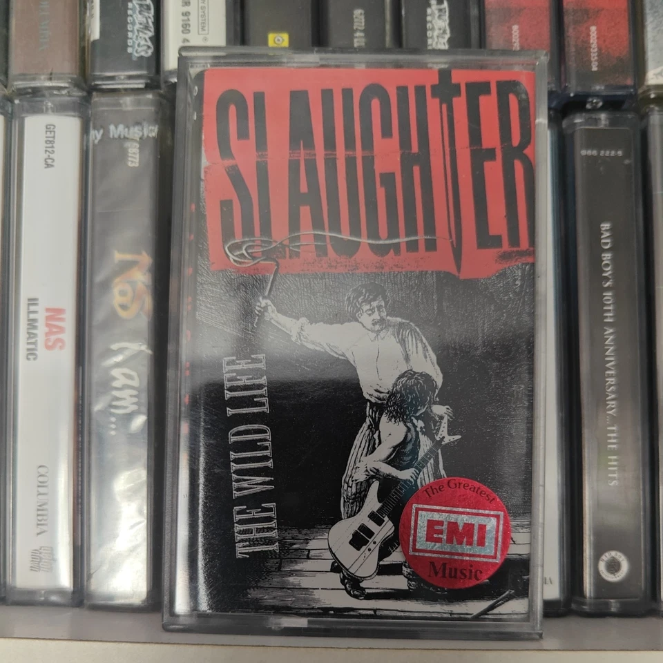 Slaughter The Wild Life FULLY PLAY GRADED cassette album ** ref images  - Image 1 of 4