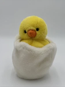 Ty Beanie Buddies Sitzsack Küken im Ei Plüsch mit Namen Eggbert 9 Zoll von 2001 - Bild 1 von 15