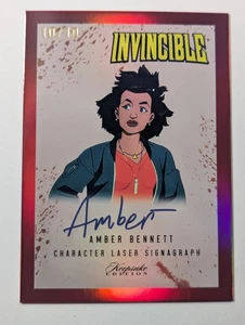 Signagrafo láser rojo Keepsake Invincible #341 2025 ámbar Bennett #D 10/10 - Imagen 1 de 2