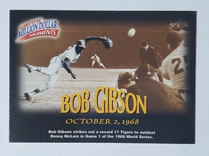 1997-98 Fleer Million Dollar Moments #31 Bob Gibson ~ St. Louis Cardinals - Picture 1 of 2
