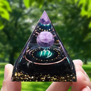 Constellation Orgonite Pyramid Healing Crystals Energy Chakra Meditation Stones - Picture 1 of 21