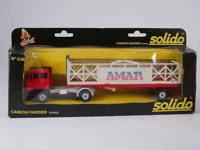 Solido N° 336 Camion DAF Rimorchio Fardier AMAR Nuovo 1/50 In Scatola - Immagine 1 di 4