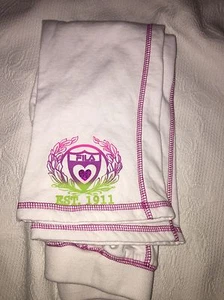 Great Fila Girls Sz. 4 White ( Purple Accents) Cotton Knit Sweatpants. Great  - Picture 1 of 6