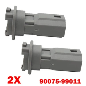 2x 2-Pin License Plate & Marker Light Bulb Socket For Toyota Prius 90075-99011 - Picture 1 of 10