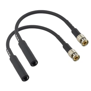 BNC Male to 1/4" Mono TS Female Adapter 50-Ohm RG316 Coax Cable 2-Pack - Picture 1 of 12
