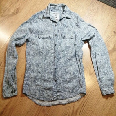 Blue Inc Y2k shirt. Dark blue. XS Tight / Fit Slim Fit Vintage  - Image 1 of 4