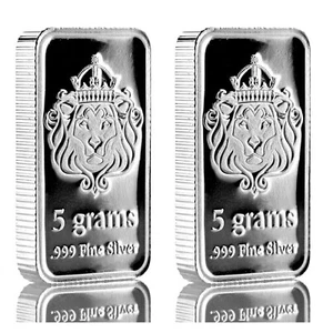 LOT 2 X 5 GRAM .999 FINE SILVER SCOTTSDALE MINT BULLION BARS SEALED BU - Picture 1 of 7