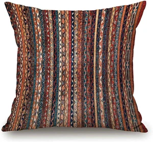 Copricuscino Stile Turco 18X18 Pollici, Tappeto Turco Vintage Persiano Orientale P - Foto 1 di 12
