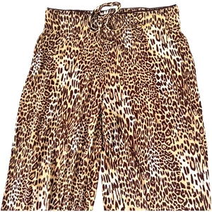 Cynthia Rowley Leopard Print Athleisure Soft Bottoms - Womens Size Small - Picture 1 of 4
