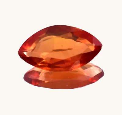 Piedra preciosa suelta natural de 6,20 quilates Ceilán Fanta zafiro naranja corte marquesa 15x8 mm Foto 1 de 4