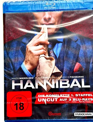 Hannibal - Season 1 - Uncut - 3 BluRay New OVP D16 - Image 1 of 2