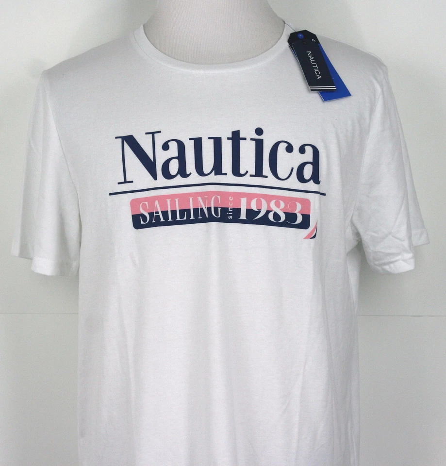 Nautica T-Shirt Graphic on front Crew Neck Short Sleeve all size - Image 1 of 1