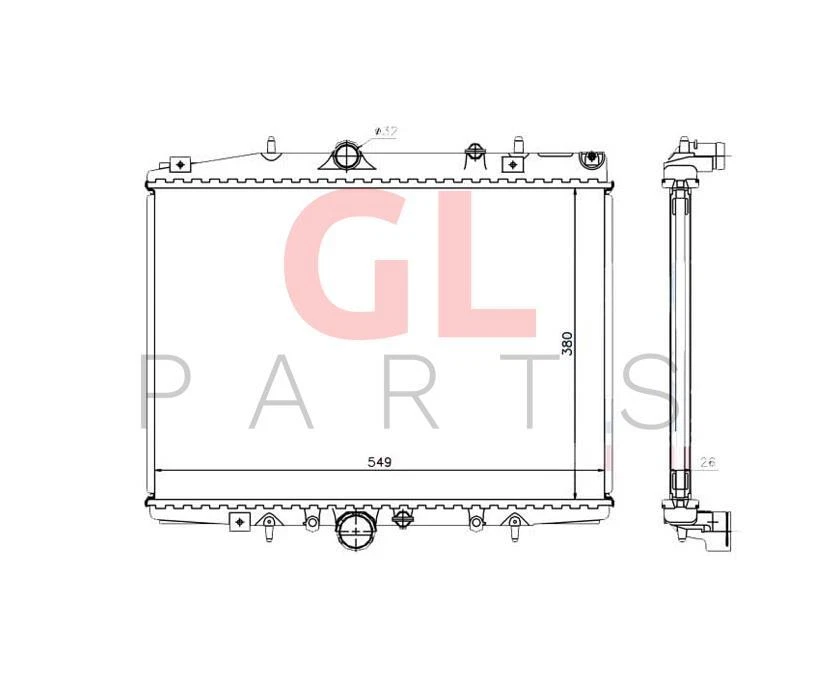 FÜR PEUGEOT 406 8_ 1999-2004 Kühler Wasserkühler 133063 Neu — 第 1/1 张图片