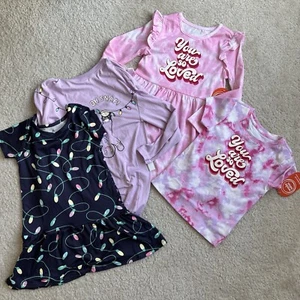 Girl’s Clothing Bundle Of 4, Brand New, Dresses & T-Shirt, Size S (4/5) - Picture 1 of 7