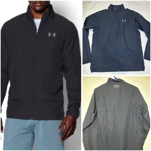 Under Armour Men’s Vital Woven Warm Up Full Zip Black Jacket Size Medium - Picture 1 of 6