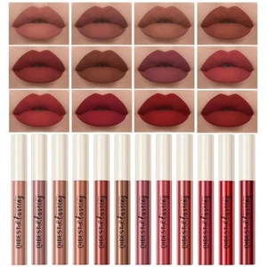 Lápiz labial líquido mate esmalte 24 colores brillo labial incoloro 2 N7A6 - Imagen 1 de 48