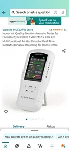 Bosean Air quality Detector TVOC HCHO PM2.5 Temperature Humidity Monitor - Picture 1 of 9