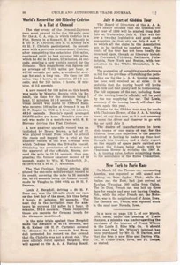 Artículo Glidden Tour 1908/Artículo de carrera de Nueva York a París/Récord Mundial Fiat - Imagen 1 de 1