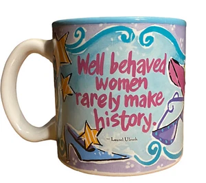 Taza de café Joanne Sharpe artista azulada de buen comportamiento para mujeres rara vez hacen historia - Imagen 1 de 5