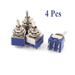 4 Stück AC 6A 125V 2 Positionen 6Pins DPDT ON-ON Micro Mini Kippschalter - Bild 1 von 1