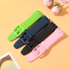 Men And Women Watch Band Sports Strap Rubber Silicone Strap For Swatch