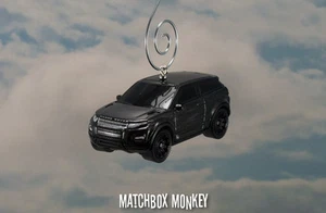 '15 Santorini Black Metallic Land Range Rover Evoque Christmas Ornament 1/64 SUV - Picture 1 of 8